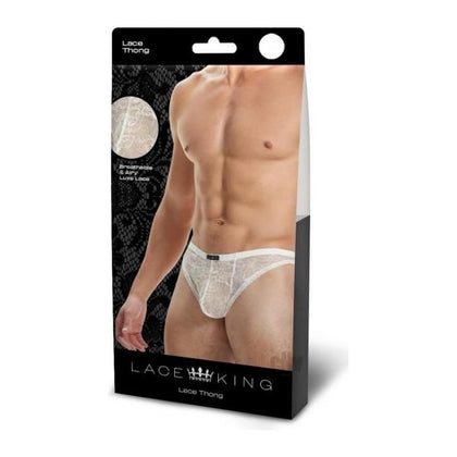 Lace King Lace Thong S/m White