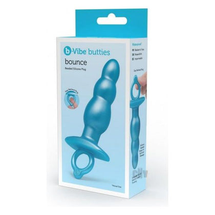 Bounce to Ecstasy with the b-Vibe Bounce Plug Blue - Adult Naughty Store