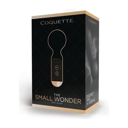 Coquette Small Wonder Mini Wand Blk/gld - Adult Naughty Store