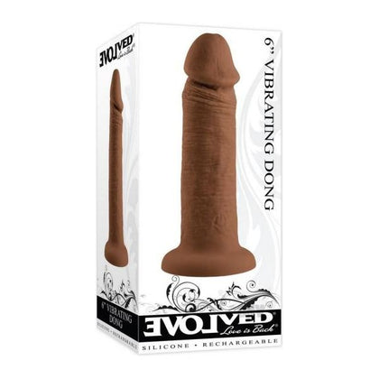 Vibrating Dong 6 Dark - Adult Naughty Store