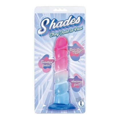 Shades Swirl 7.5 Pink-Blue TPR Dildo - Model SV-75 | Unisex Sensual Pleasure Toy