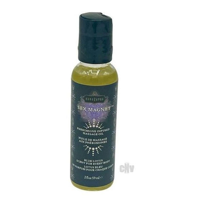 Sex Magnet Blue Lotus Massage Oil offers Sensual Unisex Aroma for Blissful Massage - TSA Approved Unisex Pheromone-Infused Body Oil - Excite Your Senses