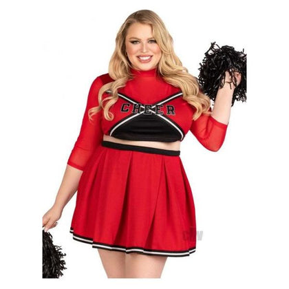 Varsity Babe 3pc Set 1x/2x Red - Adult Naughty Store