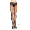 Lycra Fishnet Hose Rhinestone Os Blk