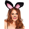 Plush Bunny Ears Os Black - Adult Naughty Store