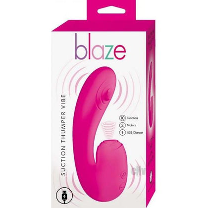 Blaze Suction Thumper Vibe Pink - Adult Naughty Store