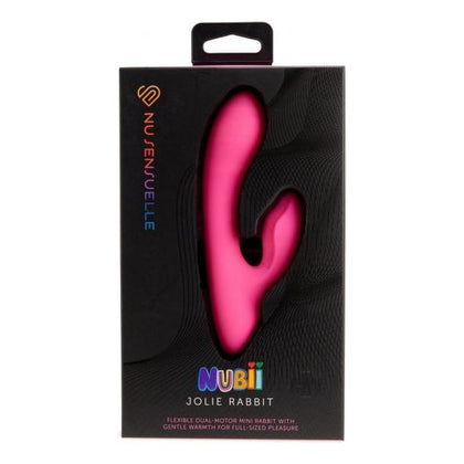 Sensuelle Jolie Nubii Mini Rabbit Vibrator - Model NSN-0513 - Female - Clitoral and G-spot Stimulation - Pink