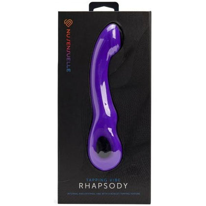 Sensuelle Rhapsody Single-Tap Vibrator - Model SNGL-TP-PURP - Female - G-Spot and Clitoral Stimulator - Purple