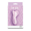 Presenting the Pure Eden Purple Sensation Pebble Vibrator - Model PEPV-01: A Unisex External Erogenous Zone Stimulator in Translucent Purple - Adult Naughty Store