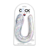 King Cock Clear Double Trouble Dildo - Kc Clear Double Trouble Lrg - Unisex Double-Ended Dildo for Double Penetration - Translucent - Adult Naughty Store