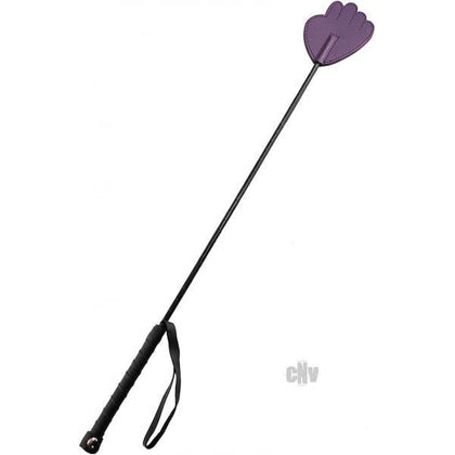 Velvet Nights Hand Riding Crop in Seductive Purple - Adult Naughty Store