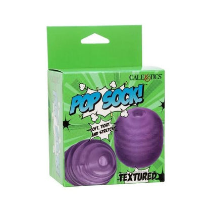 Pop Sock Textered Stroker Purple - Adult Naughty Store