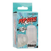 Pop Sock Ribbed Stroker Clear - Adult Naughty Store