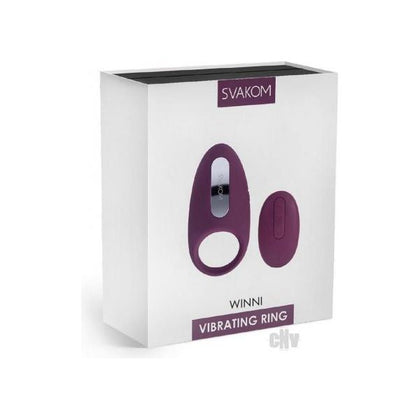 SVAKOM Winni Wearable Remote Control Vibrating Penis Ring for Couples - Clitoris Stimulation - Purple