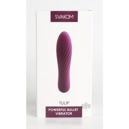 Svakom Bullet Vibrator Tulip Purple - Powerful 10 Modes Small Vibrator for Women - Clitoral Stimulation - Discreet and Seductive