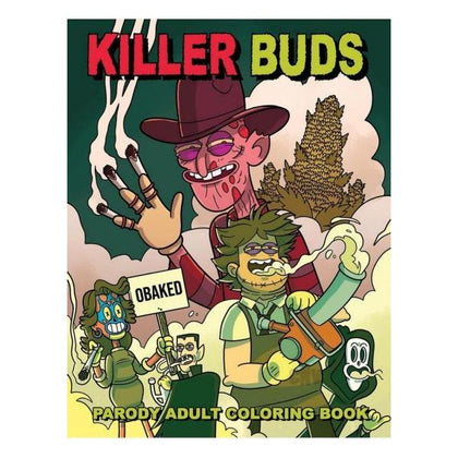 Killer Buds - Horror Film Characters Colouring Book Kit, Model KB-420, Unisex, Adult, Blazed Theme, Full Pages, Fun Illustrations - Adult Naughty Store