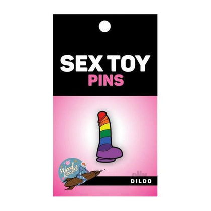 Introducing the Enigmatic Ecstasy Enamel Pin: Rainbow Bliss Delight (Model EE-001) - Unisex Sensual Accessory for Anywhere Pleasure in Rainbow Pride Flag - Adult Naughty Store