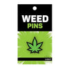 Green Leaf Enamel Pin - Marijuana Pride Statement Accessory - Adult Naughty Store