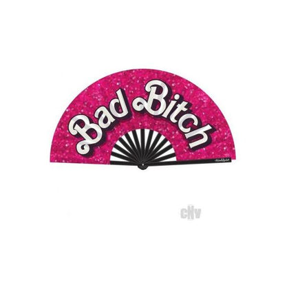 Barbie x Bad Bitch Fashion Folding Hand Fan: Model B897 - Unleash Your Confidence - Women's Cooling and Style Accessory - Glossy Black - Adult Naughty Store