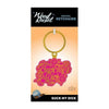 Lustique Pink Enamel Keychain Seduction Toy - Model X123, Unisex, Captures Attention, Pink with Metallic Gold - Adult Naughty Store