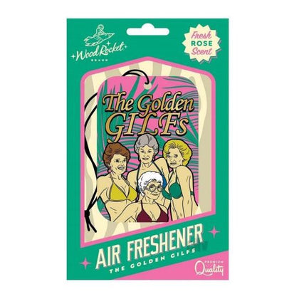 Introducing the SensationSultry Rose Scented Golden Gilfs Air Freshener Model RS-1 Unisex Aroma Accessory in Sultry Red - Adult Naughty Store