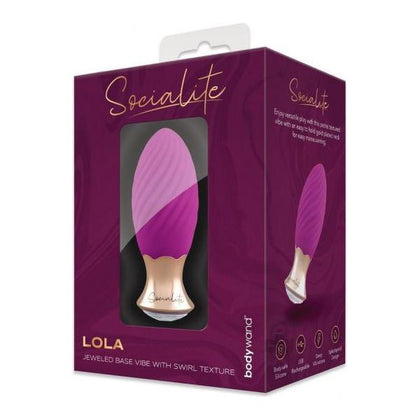 Bw Socialite Jewel Twist Vibe Prp/gld - Adult Naughty Store