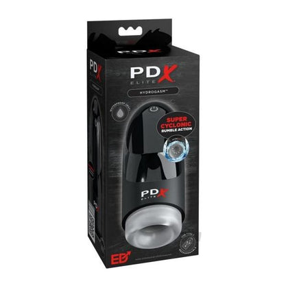 PDX Elite Hydrogasm Hurricane Penis Stimulator - Model H-200 - Men's Upper Shaft Pleasure - Black