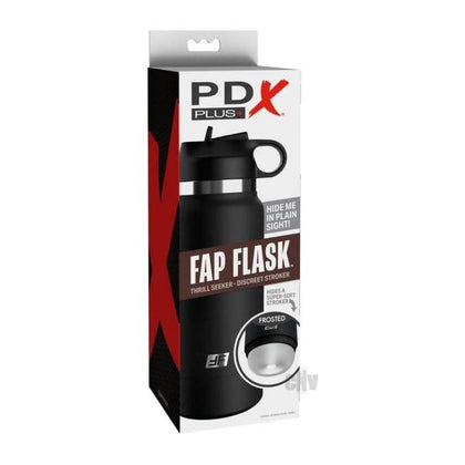 FapLuxe Water Bottle Stroker - PDX Plus, Fap Flask Thrill Seeker FR/BLK