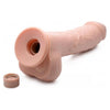 Loadz 7 Inches Vibrating Squirting Dildo With Remote Beige