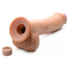 Loadz 8.5 Inches Vibrating Squirting Dildo With Remote Tan