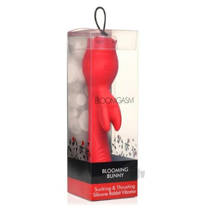 Bloomgasm Thrusting Rabbit Red Vibrator Bunny - Model BB601 - Female - Clitoral & G-Spot Stimulation - Red