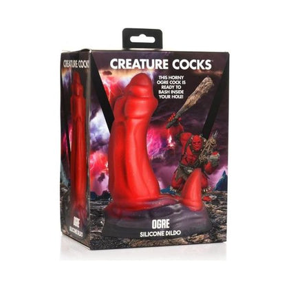 Fornix Creatures Creature Cock Ogre Red/Black Silicone Dildo Model F007-RC | Unisex | Multi-Pleasure Fantasy Toy