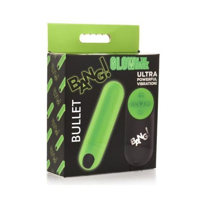 Glowing Nights: 28x Glow-in-the-Dark Bullet Vibrator with Remote Control - Adult Naughty Store