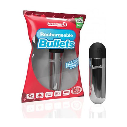 Screaming O Rechargeable Bullets - Silver