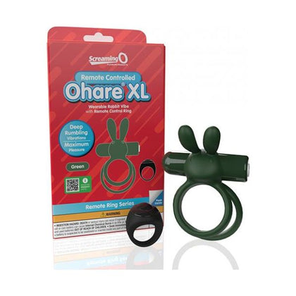 Screaming O Ohare Remote Controlled Vibrating Ring - Xl Green