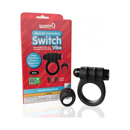 Screaming O Switch Remote Controlled Vibrating Ring - Black