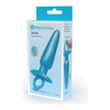 b-Vibe Sleek Tapered Silicone Plug - Model X3 - Unisex Anal Pleasure Toy - Blue - Adult Naughty Store