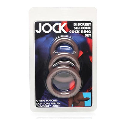 Curve Toys Jock Silicone Cock Ring Set Of 3 - Dark