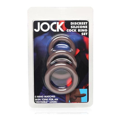 Curve Toys Jock Silicone Cock Ring Set Of 3 - Dark - Adult Naughty Store