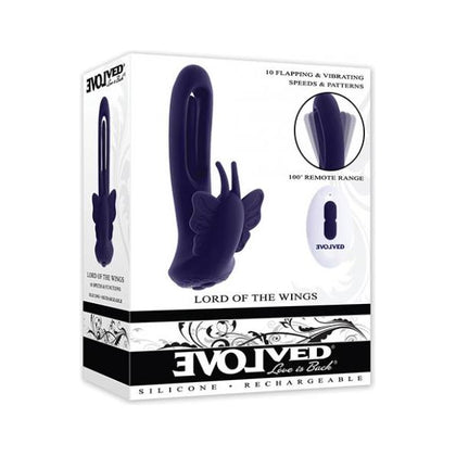 Evolved Lord Of The Wings Flapping & Vibrating Stimulator - Purple