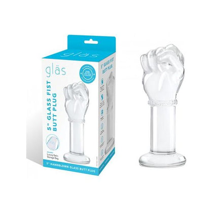 Glas Fist Anal Plug 5 - Intense Pleasure Tool for Experienced Penetration Enthusiasts, Unisex, Anal Play, Clear