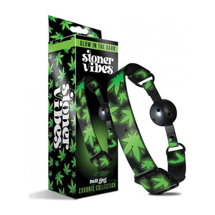 Stoner Vibes Glow In The Dark Breathable Ball Gag