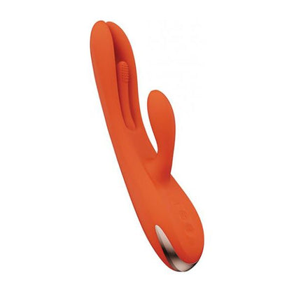 Terri App Controlled Kinky Finger Tapping Rabbit Vibrator - Orange