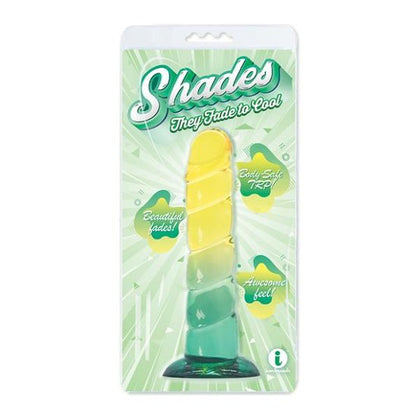 Shades Jelly Swirl Tpr Gradient Dong Small - Yellow/mint