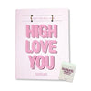 KushKard Cannabis Greeting Card with Matchbook Slot - High Love You - Gender-Neutral Monochrome Valentine's Day Love Card - Adult Naughty Store