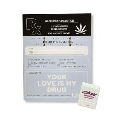 Stoner Prescription Cannabis Greeting Card w/ Matchbook - A Unique Gift for Cannabis Enthusiasts!