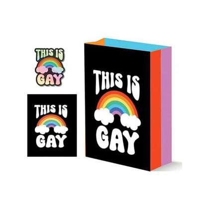 🌈 Lovehoney Gay Clouds Pride Set: Greeting Card, Sticker, and Large Gift Bag