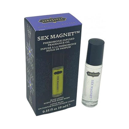 Kama Sutra Sex Magnet Blue Lotus Pheromone Roll-On Oil - Unisex Alcohol-Free Fragrance for Attracting Desire