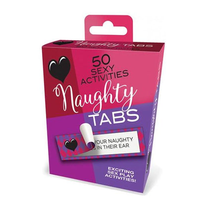 Naughty Tabs - Love Game 50CT: The Intimate Pleasure Booster for Couples - Unisex Seduction Edition in Sensual Black