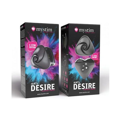 Mystim Hearts Desire Estim Layon Vibrator - Black
